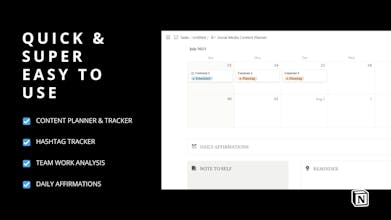 Social Media Content Planner gallery image
