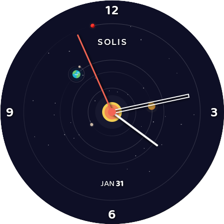 Solis Watch Face for Wear OS - Solis bringt die Wunder des Sonnensystems an Ihr Handgelenk Medien 7