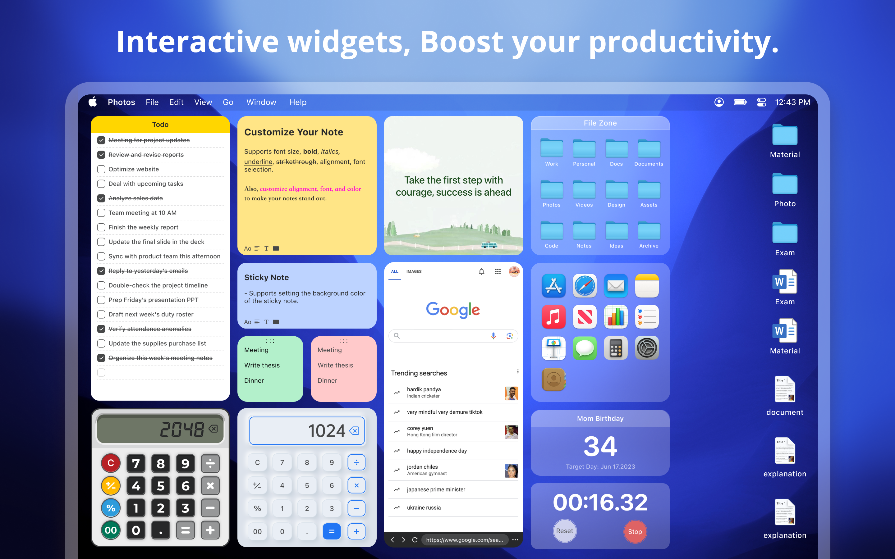 Deskwidgets - Aangepaste desktop -widgets om uw macOS -workflow te verhogen media 2