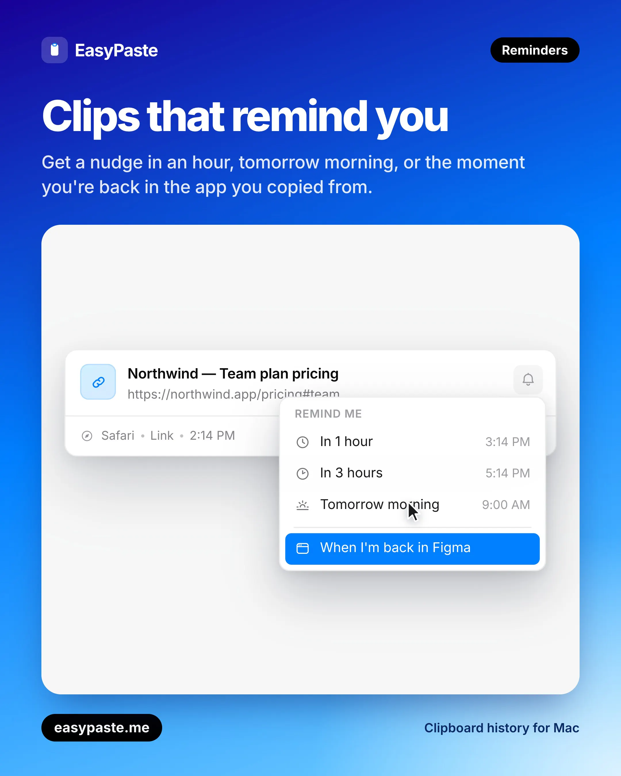EasyPaste — Clipboard manager for mac gallery image