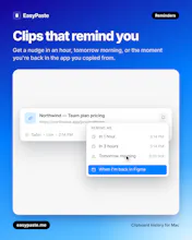 EasyPaste β Clipboard manager for mac gallery image