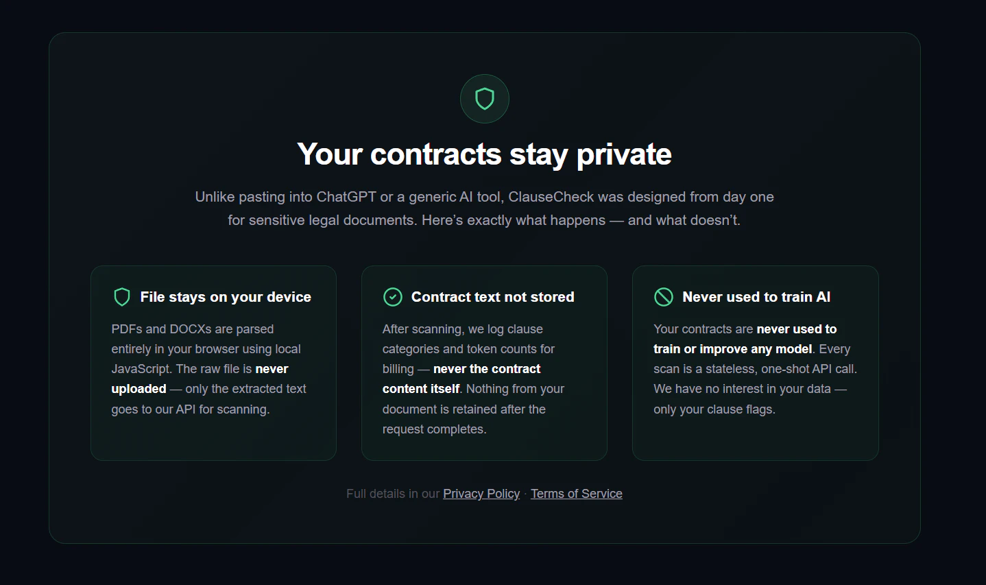 ClauseCheck — Stop signing bad contracts screenshot 3