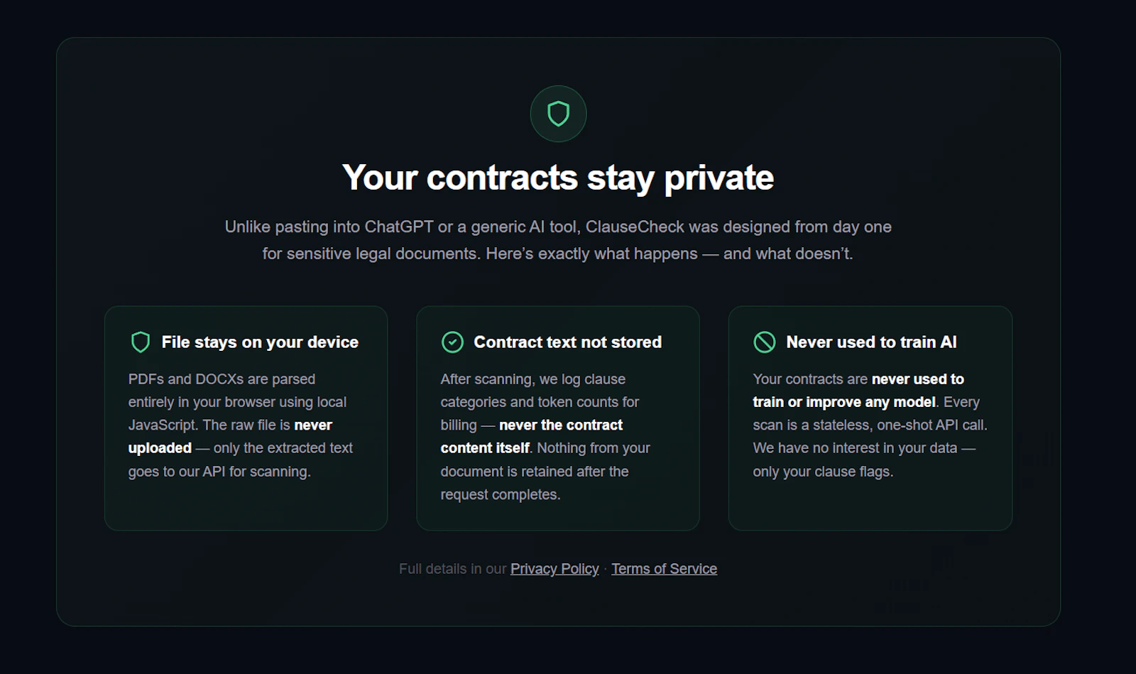 ClauseCheck — Stop signing bad contracts screenshot 4