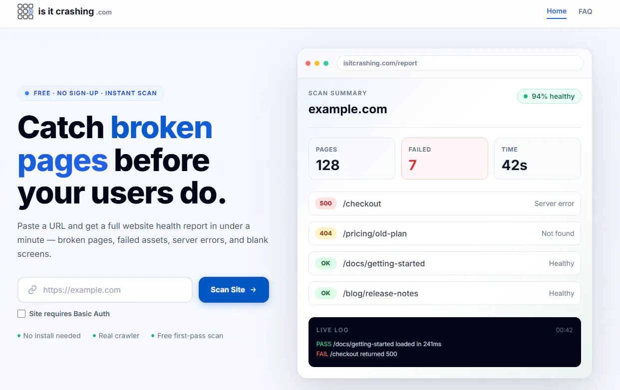 IsItCrashing gallery image