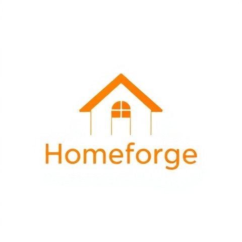 HomeForge - Product Hunt launch logo and brand identity