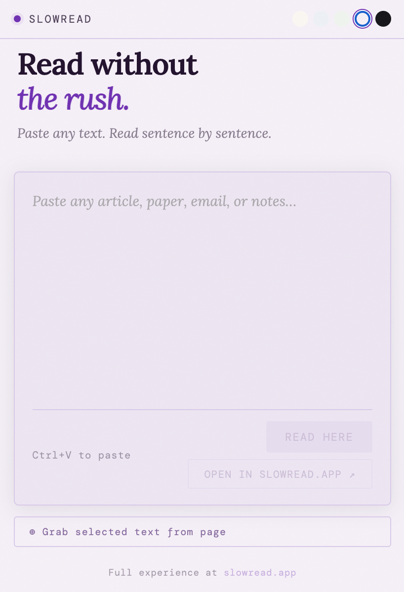 SlowRead – Stop Scrolling & Focus gallery image