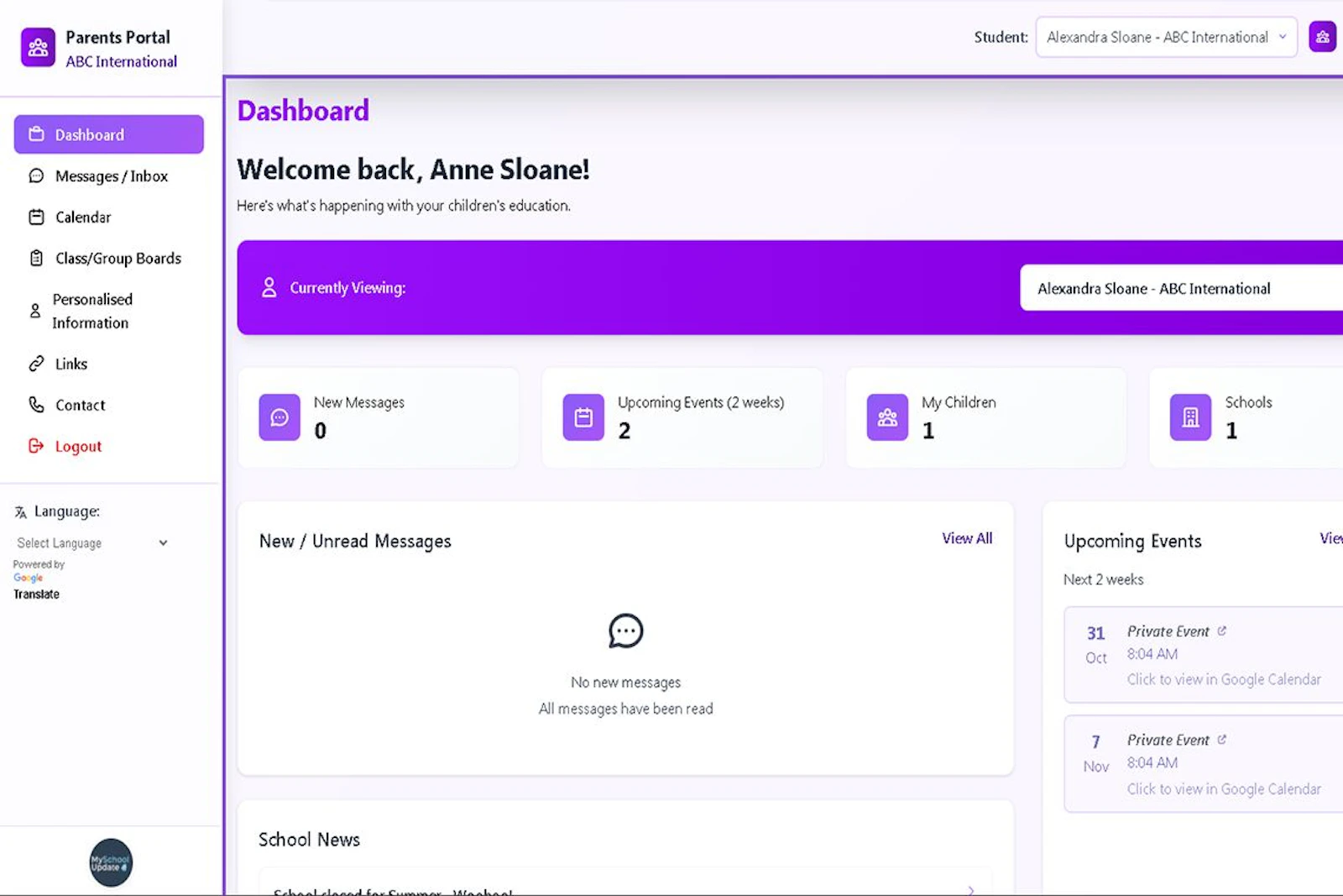 MySchoolUpdate screenshot 3