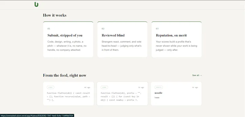 Unmasked screenshot 3