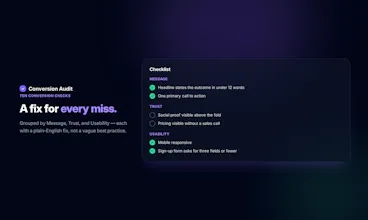 Conversion Audit Toolkit gallery image