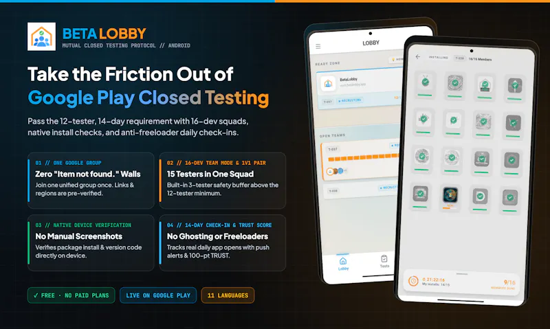 BetaLobby screenshot 1