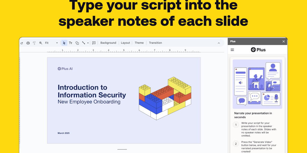 AI Presentation Narrator