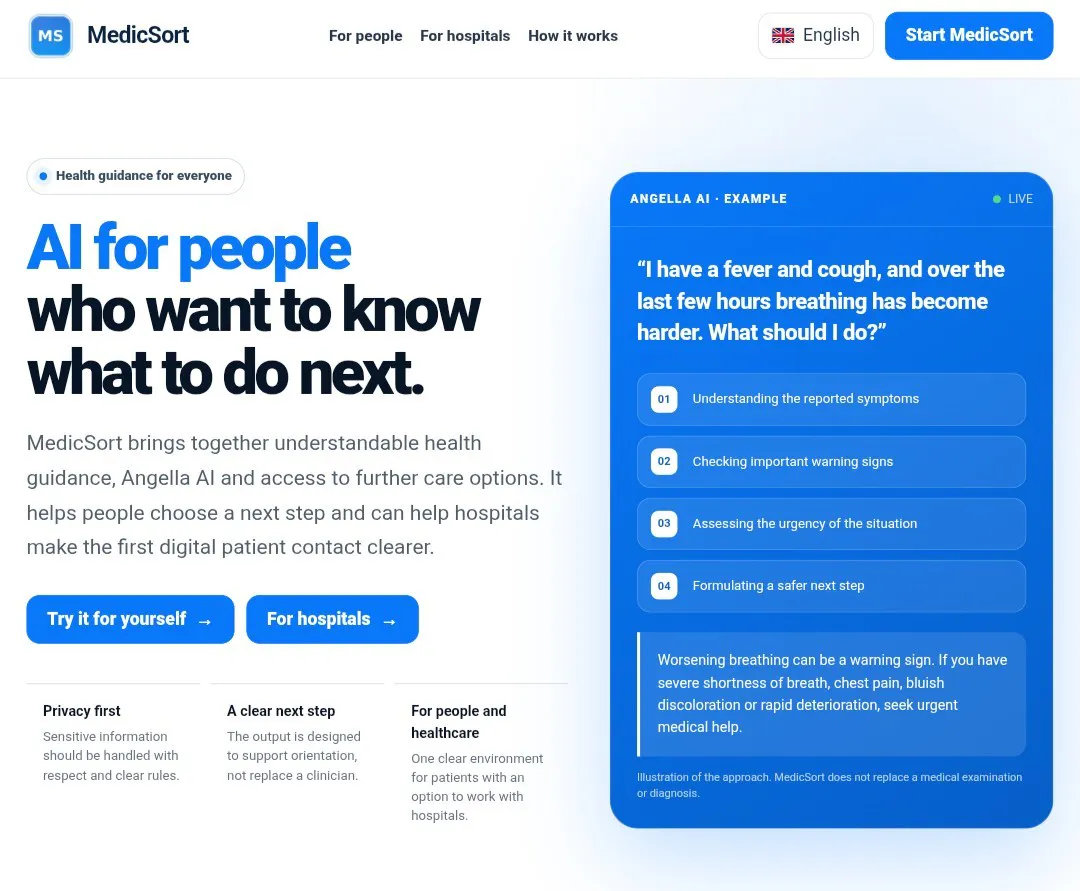 MedicSort: Healthcare With AI BETA screenshot 1