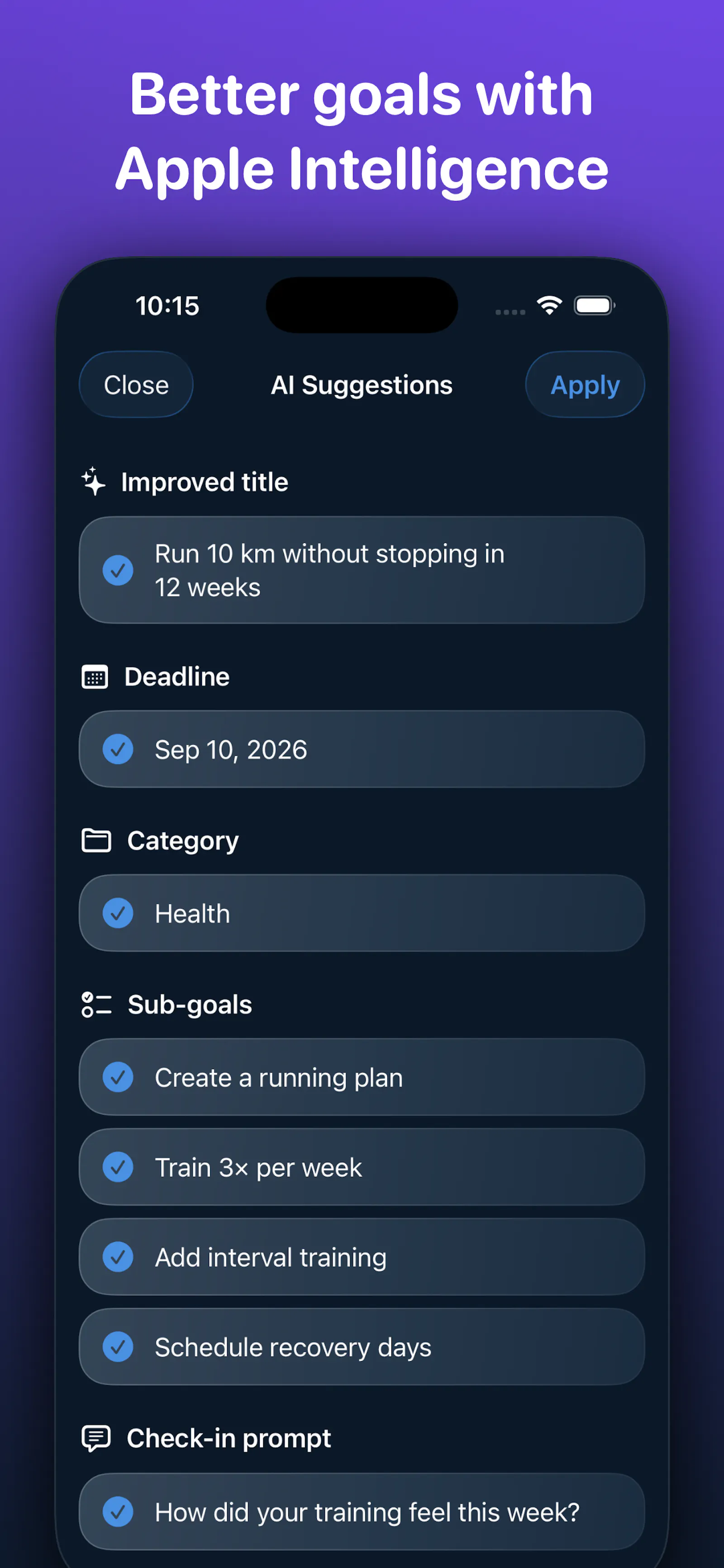 Golli – Goals & Habits screenshot 3