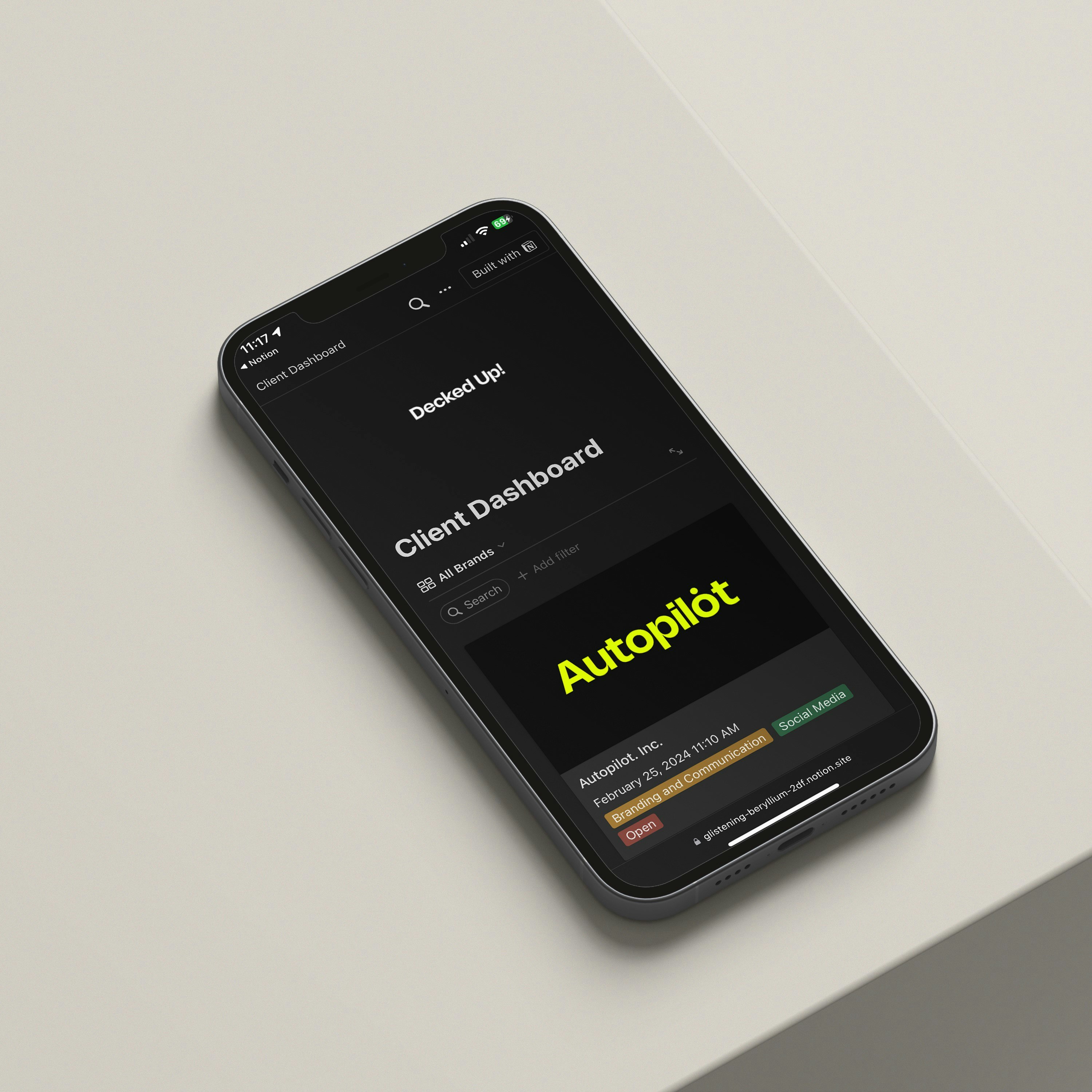 Client Dashboard 