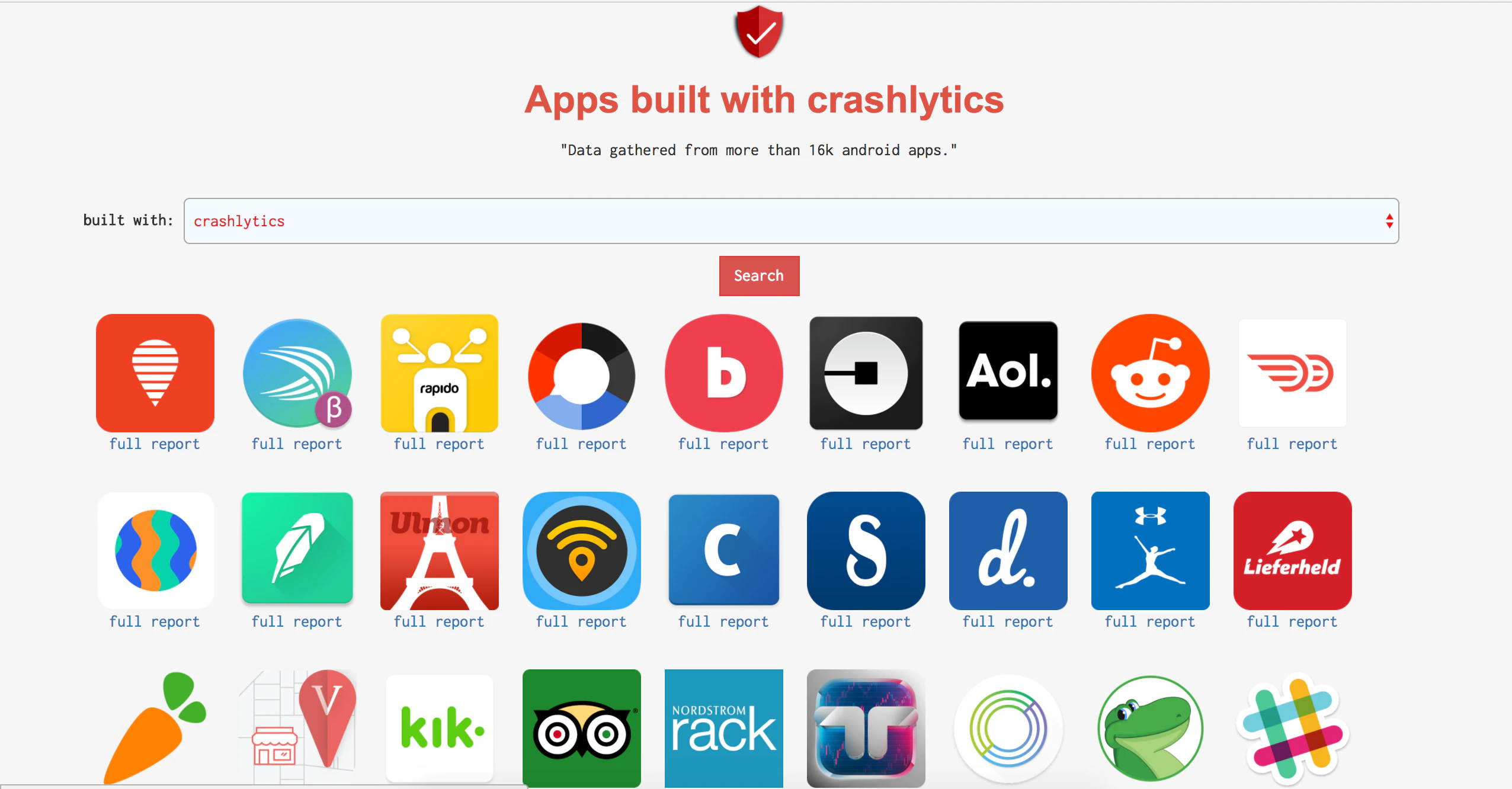 Built With (for android apps)