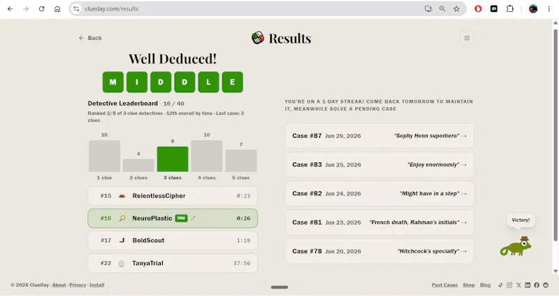 ClueDay screenshot 4