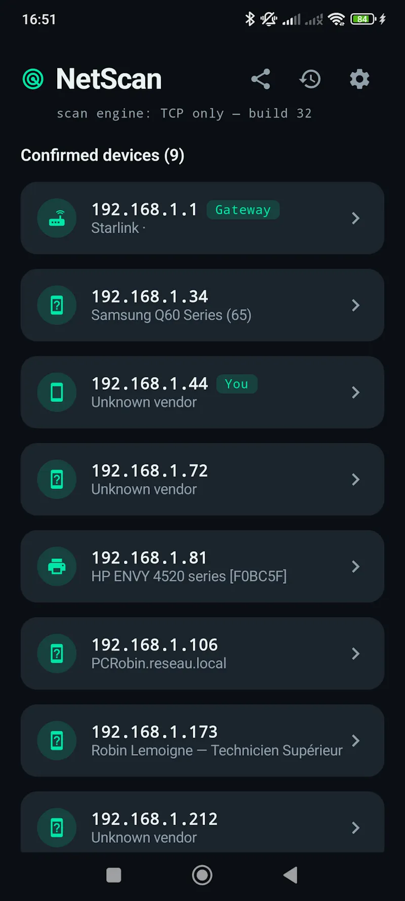 NetScan screenshot 1