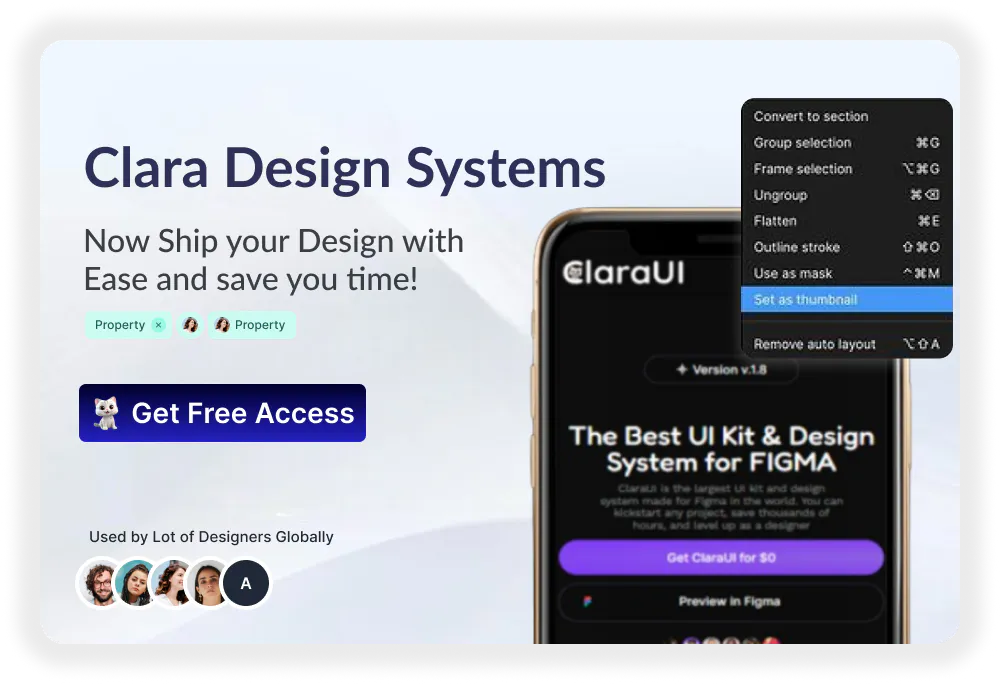 Clara Design System gallery image