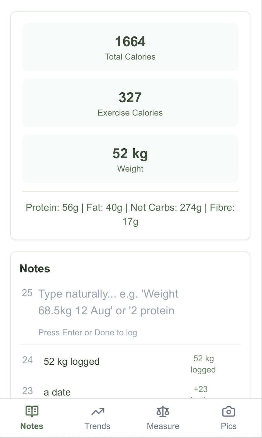 Média Lent de santé - Tracker de santé et de fitness simple |Application de journalisation d'une ligne 4