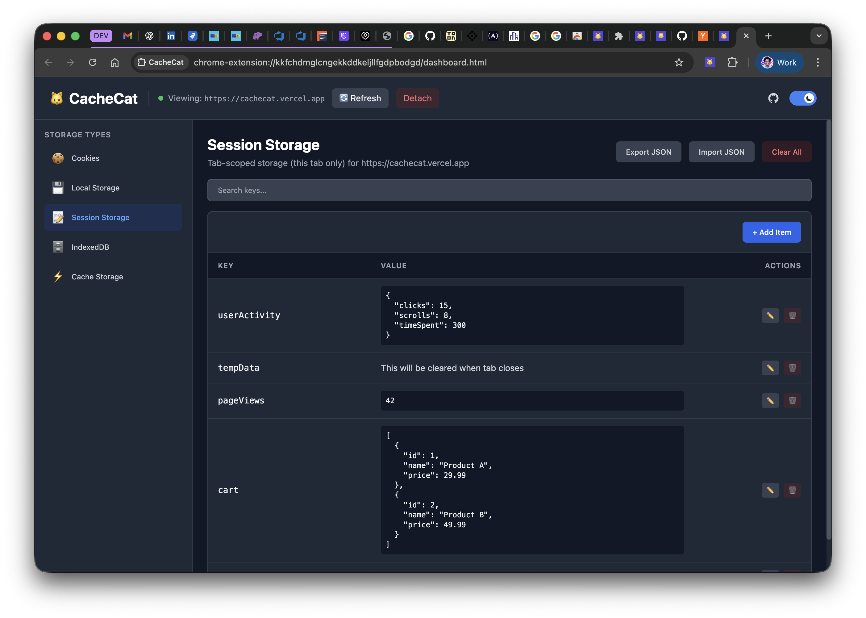 CacheCat - Screenshot 4 showing product features and functionality