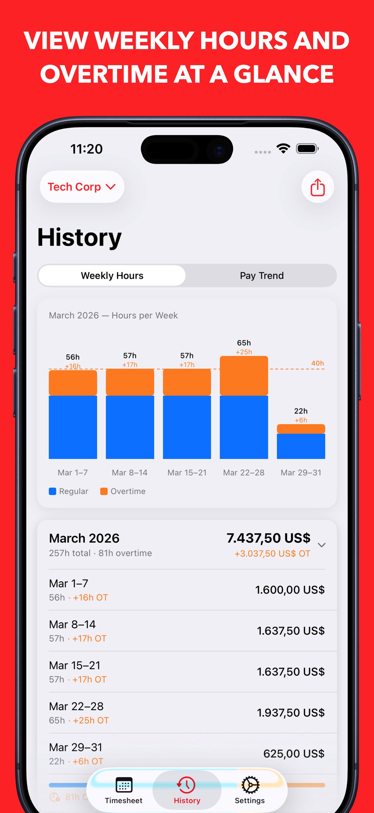 HourLog gallery image