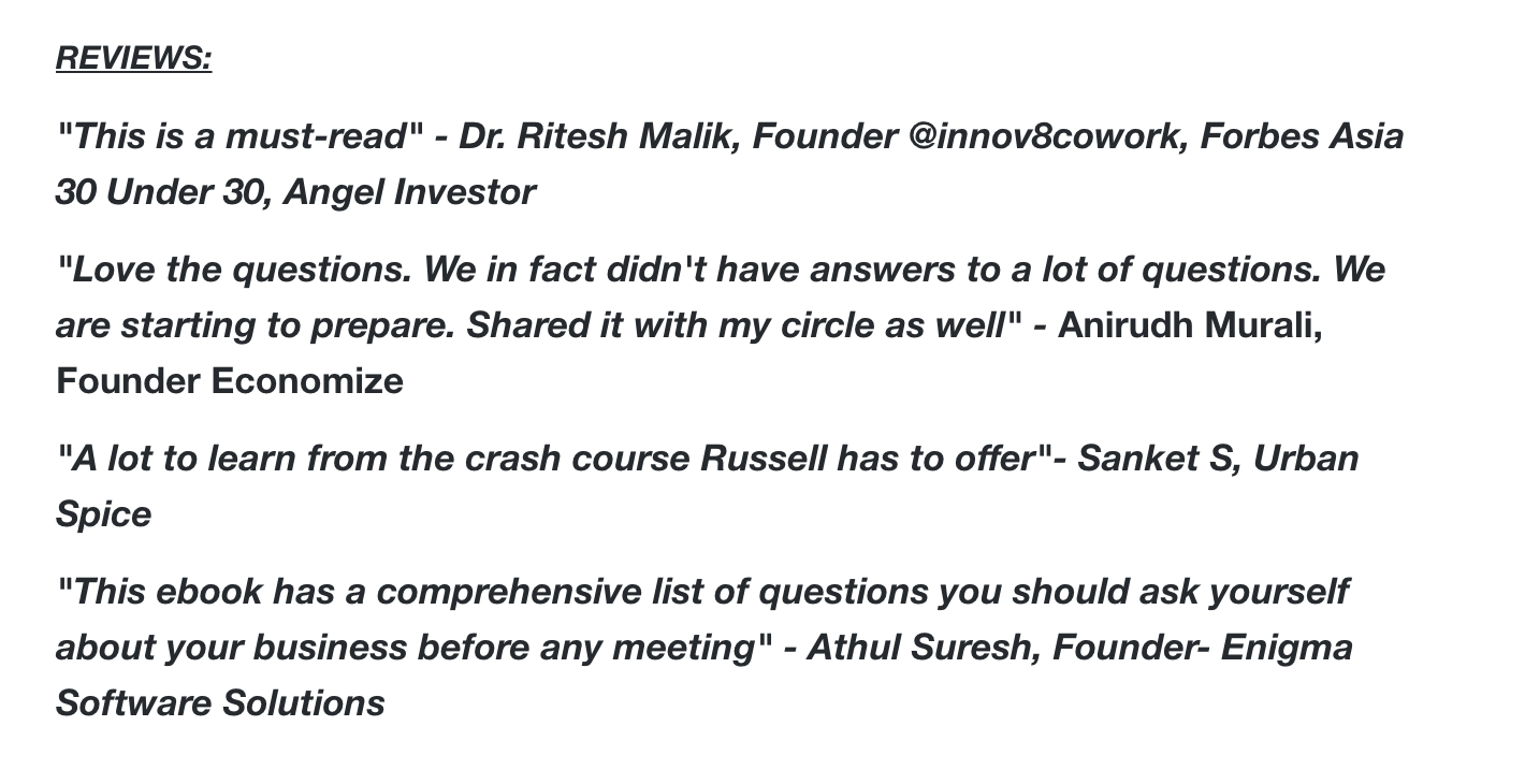 Y Combinator Preparation Questionnaire gallery image