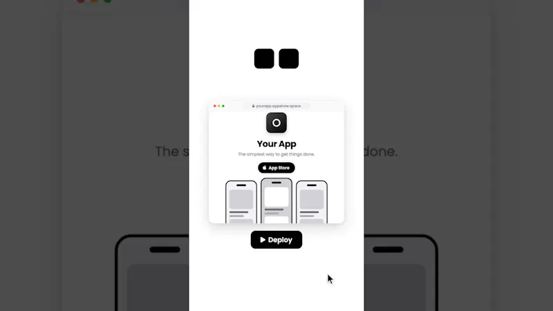 AppShow screenshot 1 (video preview)