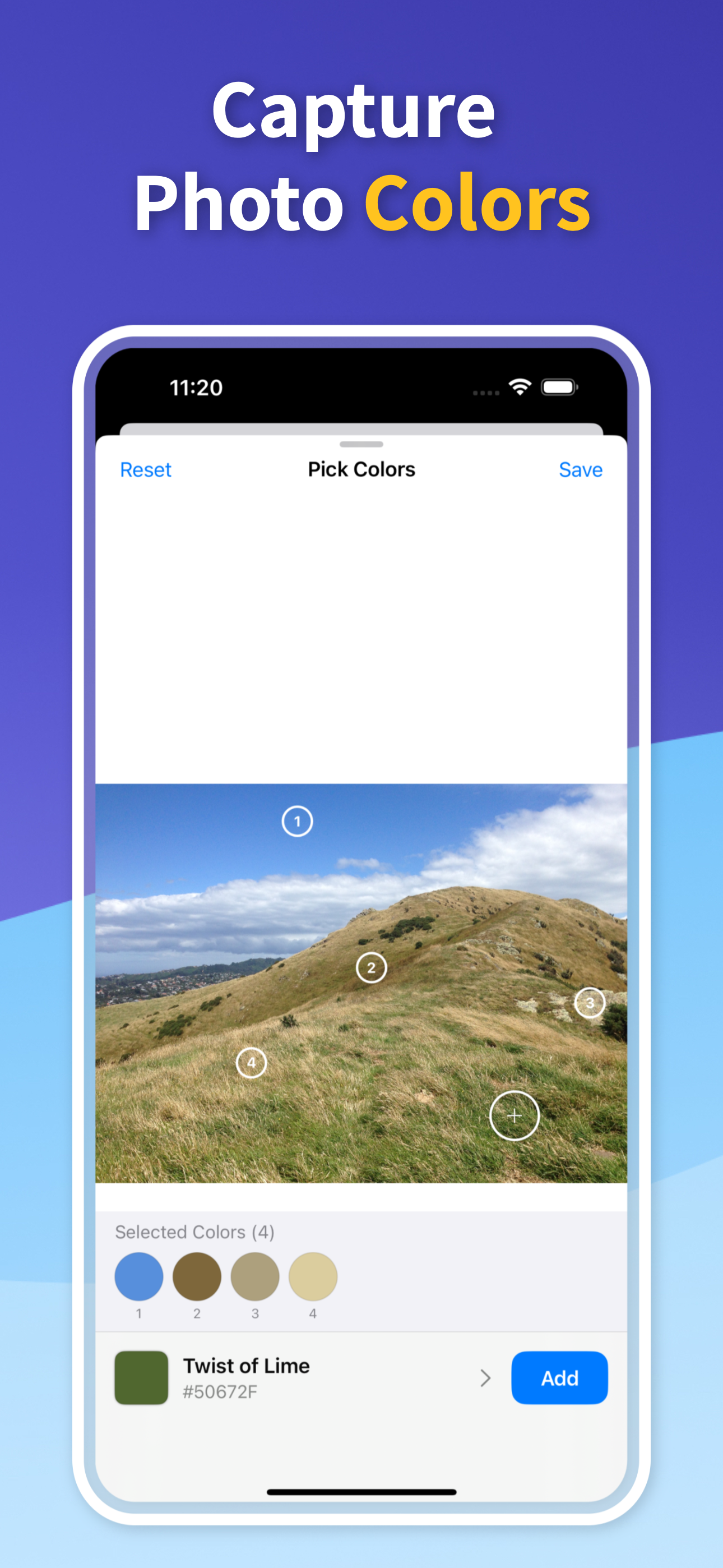 Descubre un color - Generar paletas de colores a partir de fotos verificar la accesibilidad media 2