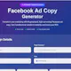 AI Facebook Ad Copy Generator