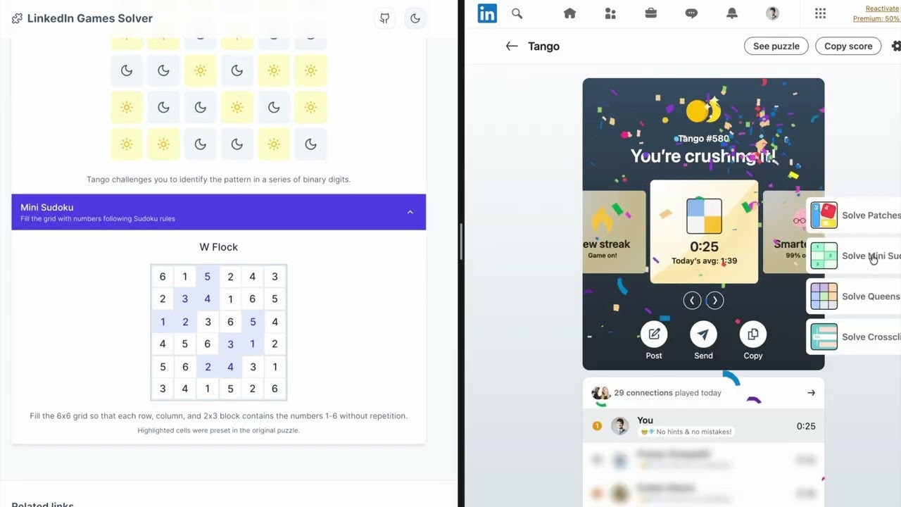 LinkedIn Game Solver gallery image