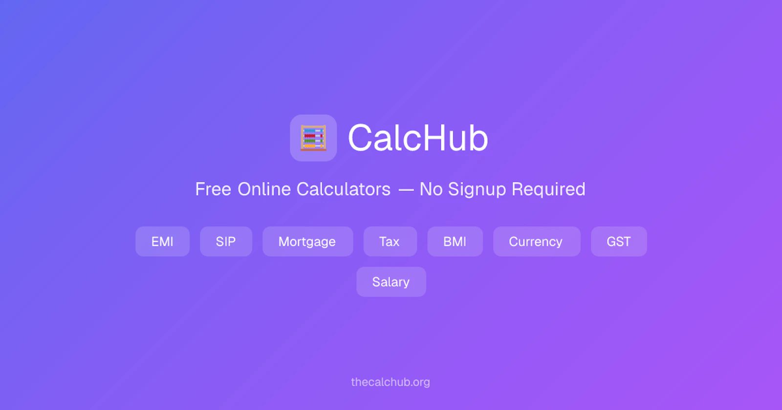 CalcHub screenshot 1