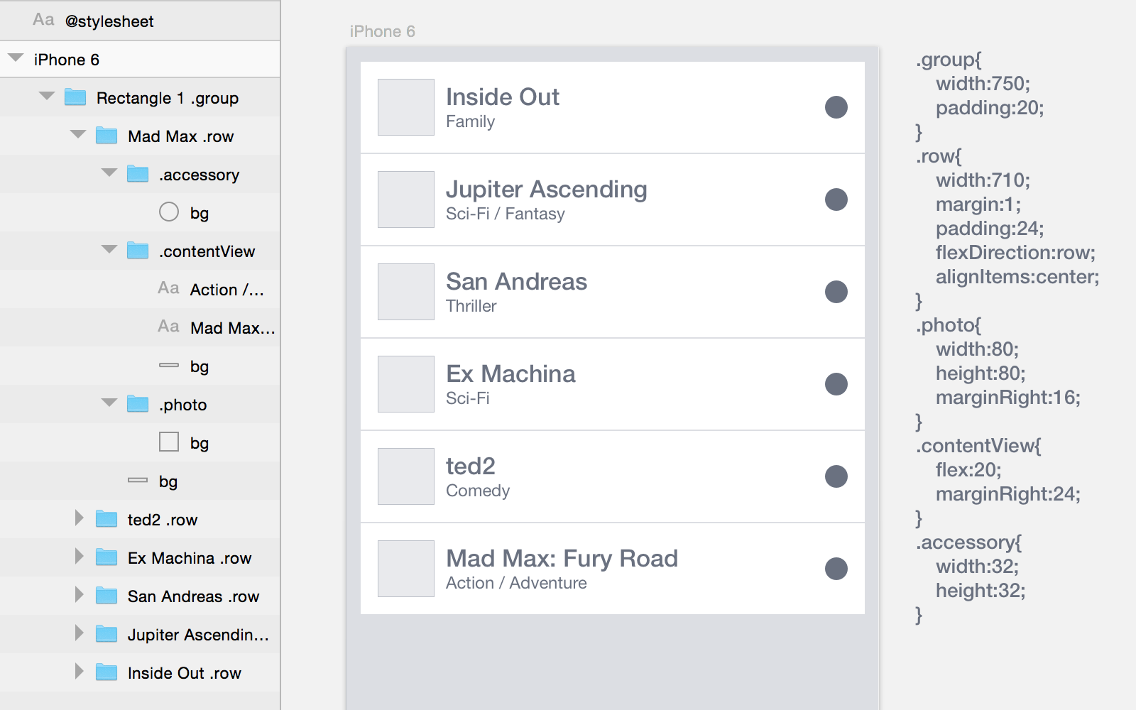 Sketch Flex Layout gallery image