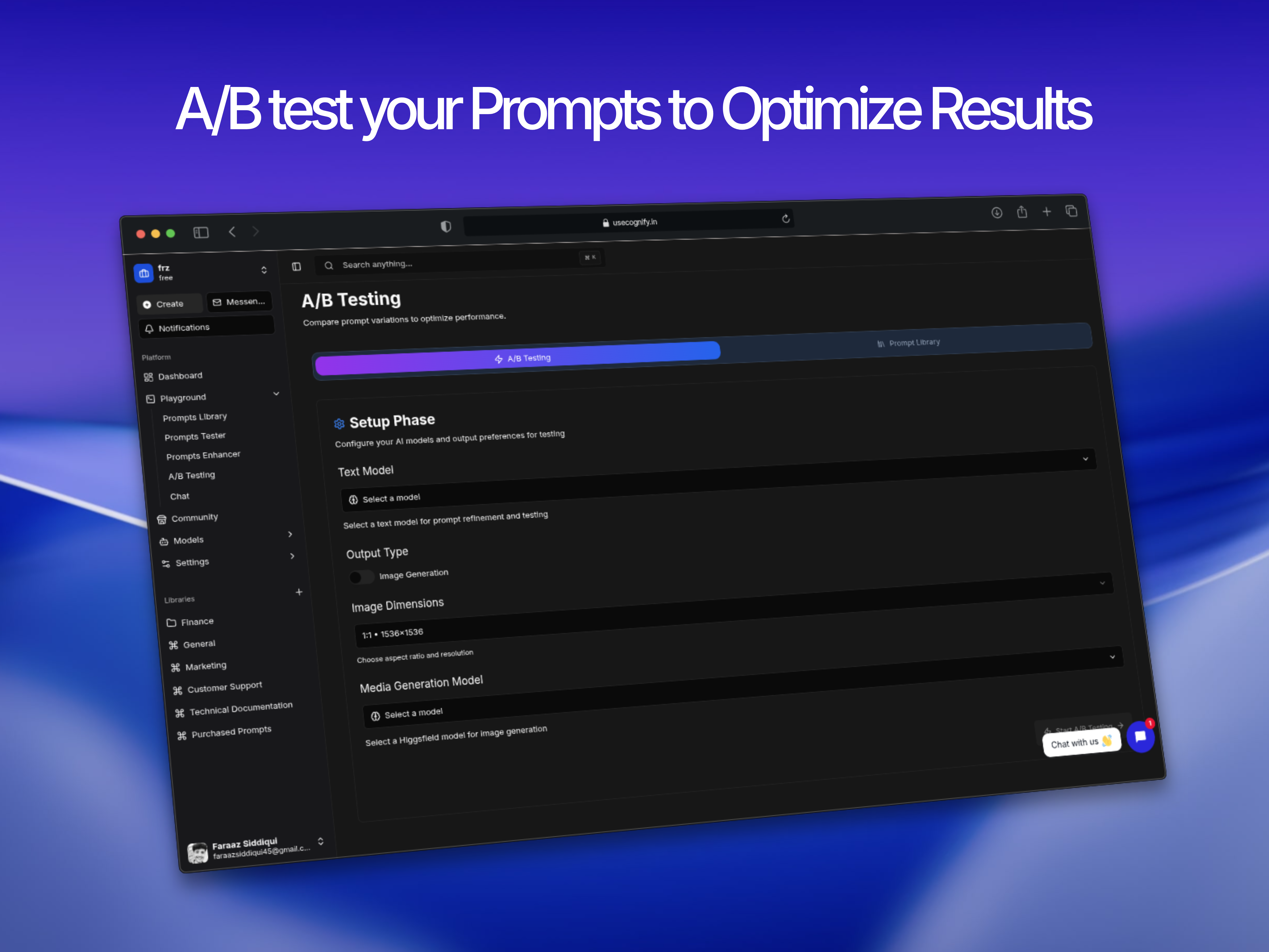 Cognify - AI Prompting Platform - Screenshot 4 showing product features and functionality
