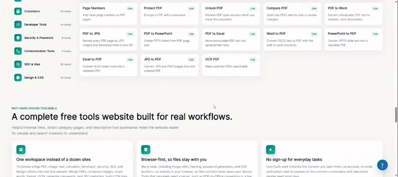 Toolsmela screenshot 1 (video preview)