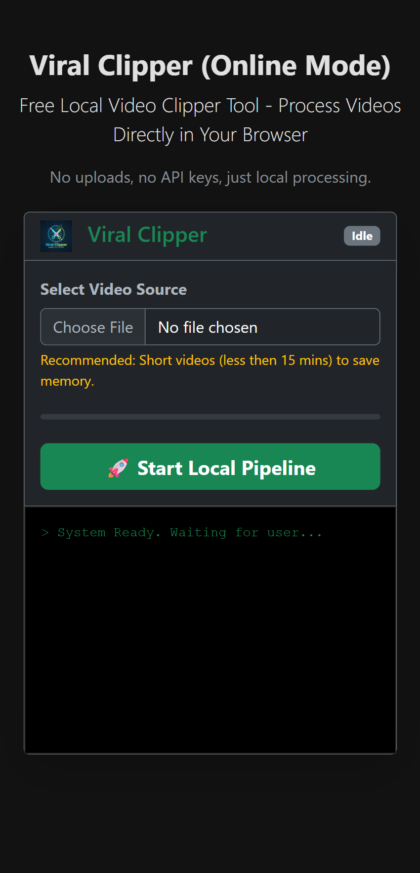 Viral Clipper (Online Mode) - Screenshot 2 showing product features and functionality