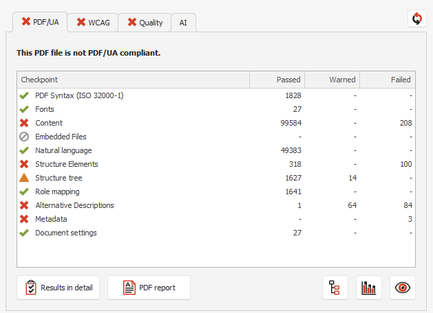 PDF Accessibility Checker (PAC) - Screenshot 3 showing product features and functionality