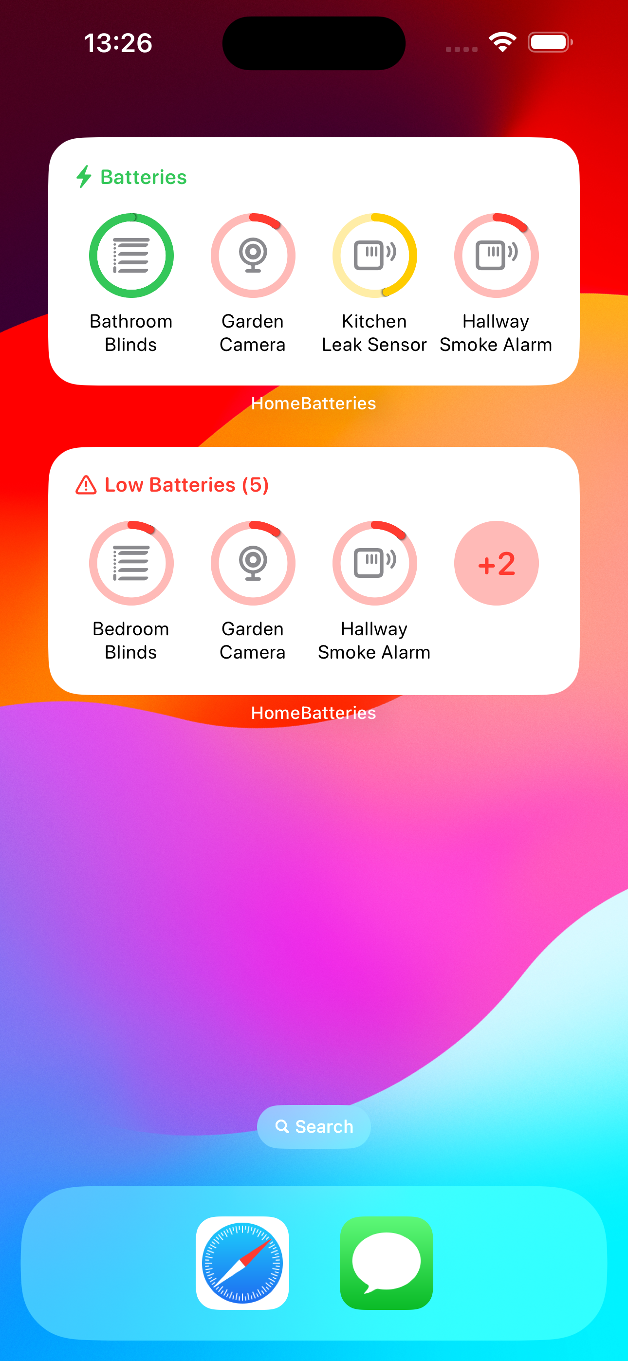 HomeKit için HomeBatterties - HomeKit düşük pil bildirimleri ve iOS & Watchos'ta widget'lar medya 4