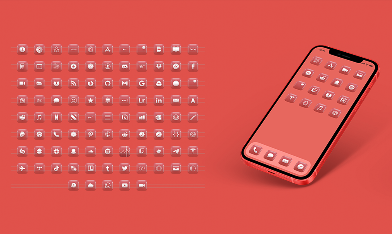 Frankly Land 3D icon set gallery image