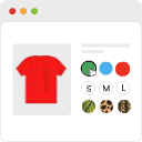 Amostras de variação para woocommerce