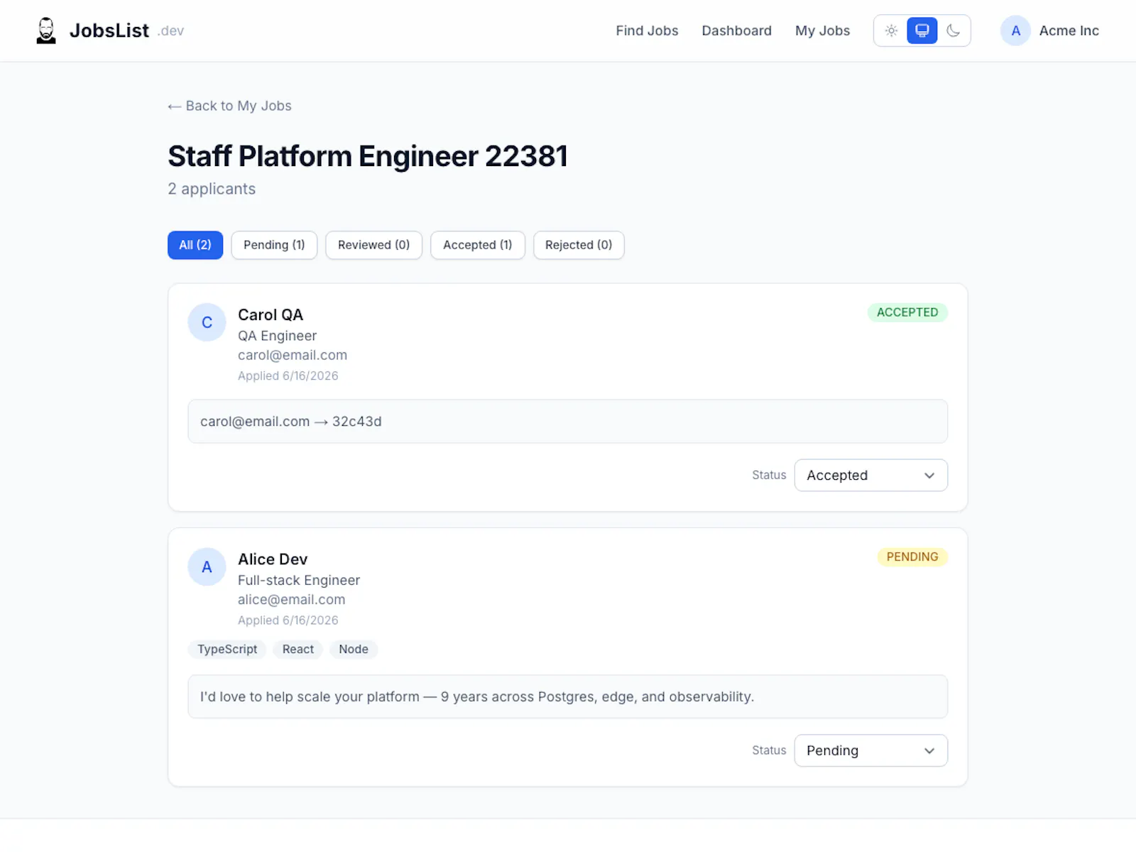 JobsList.dev screenshot 7