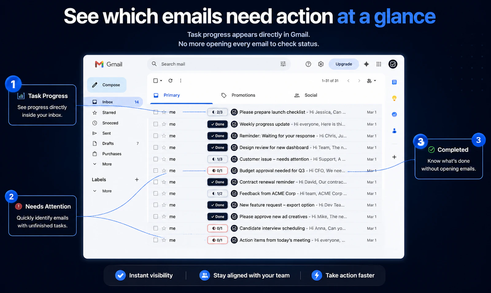 TaskMail screenshot 2
