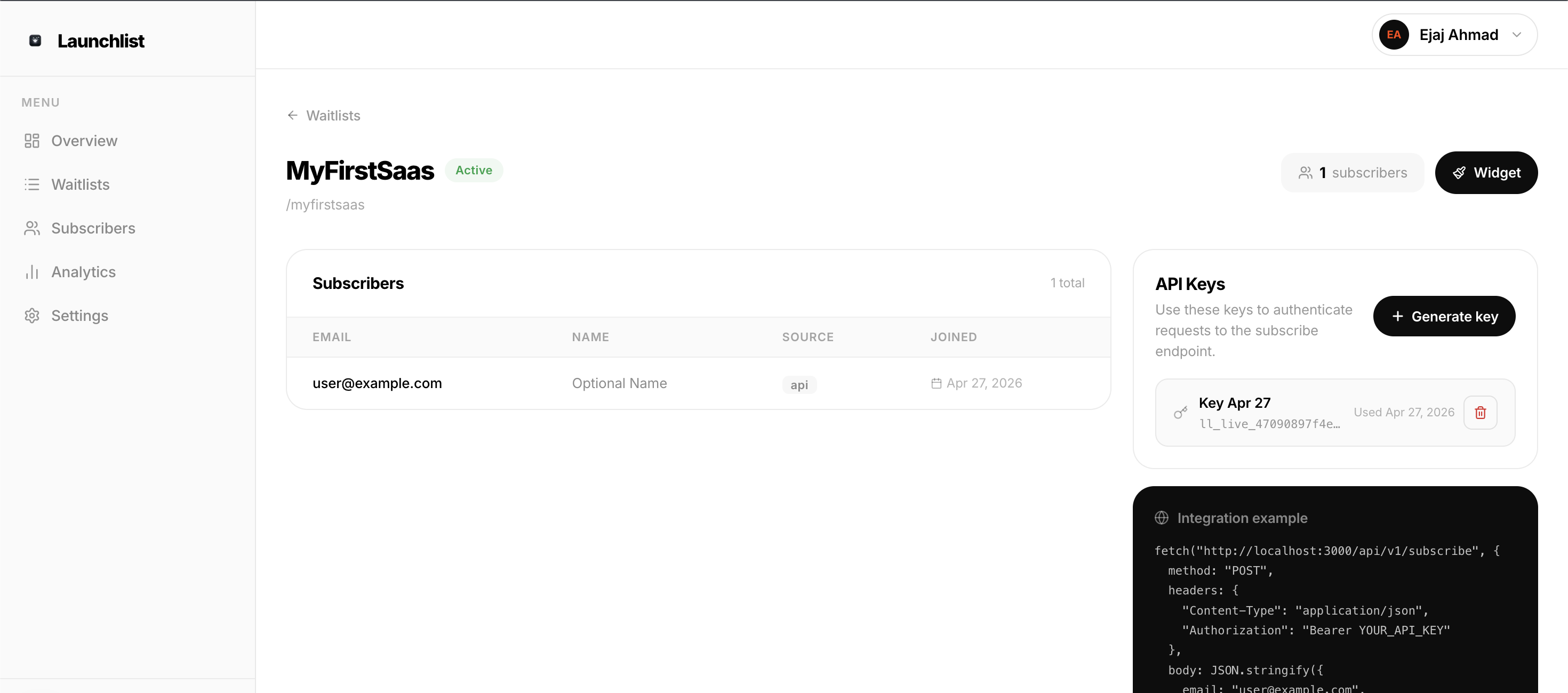 Launchlist gallery image