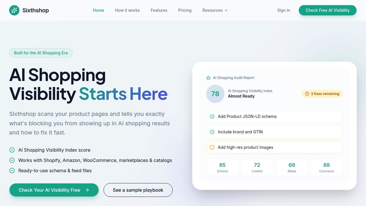 Sixthshop - Main product screenshot demonstrating key features and user interface