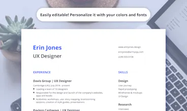 Modern CV + Cover Letter Figma Kit gallery image