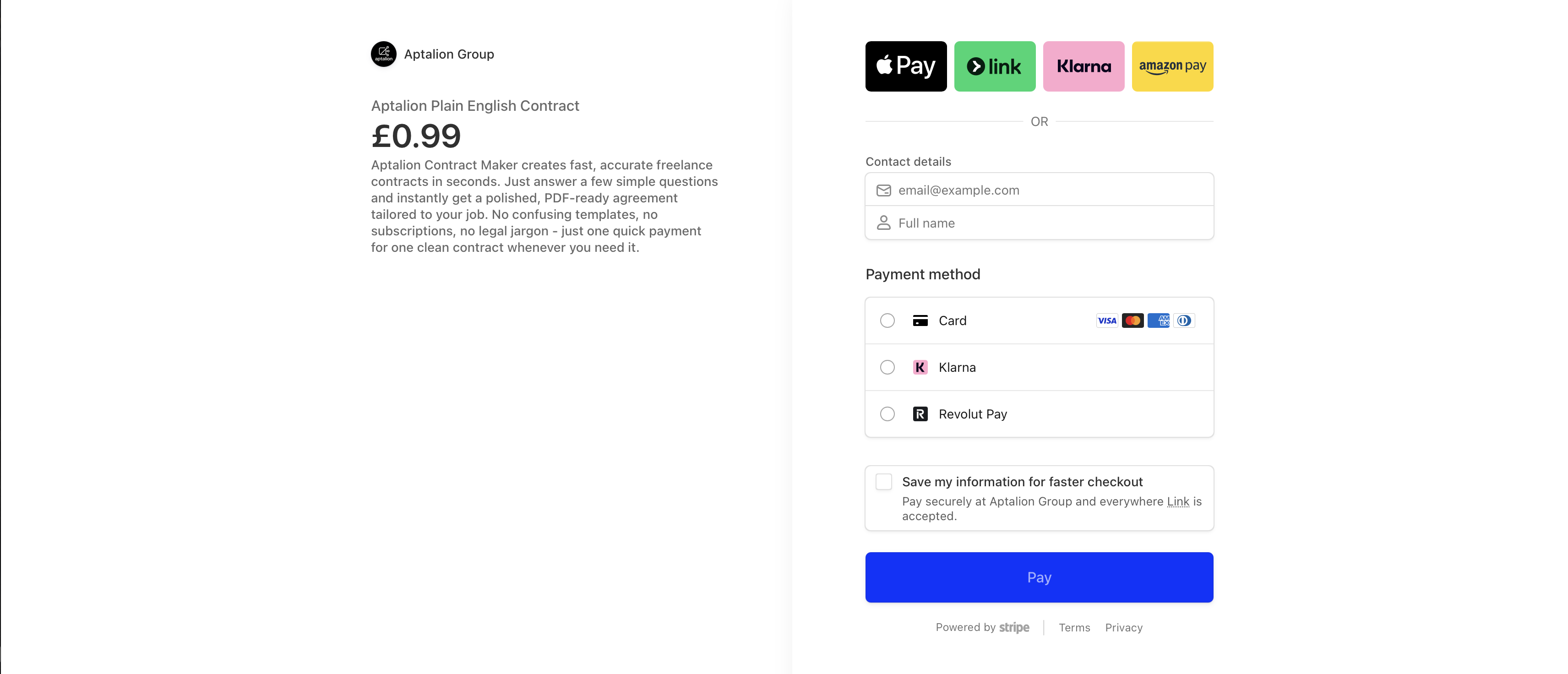 Aptalion Contract Maker - Screenshot 4 showing product features and functionality