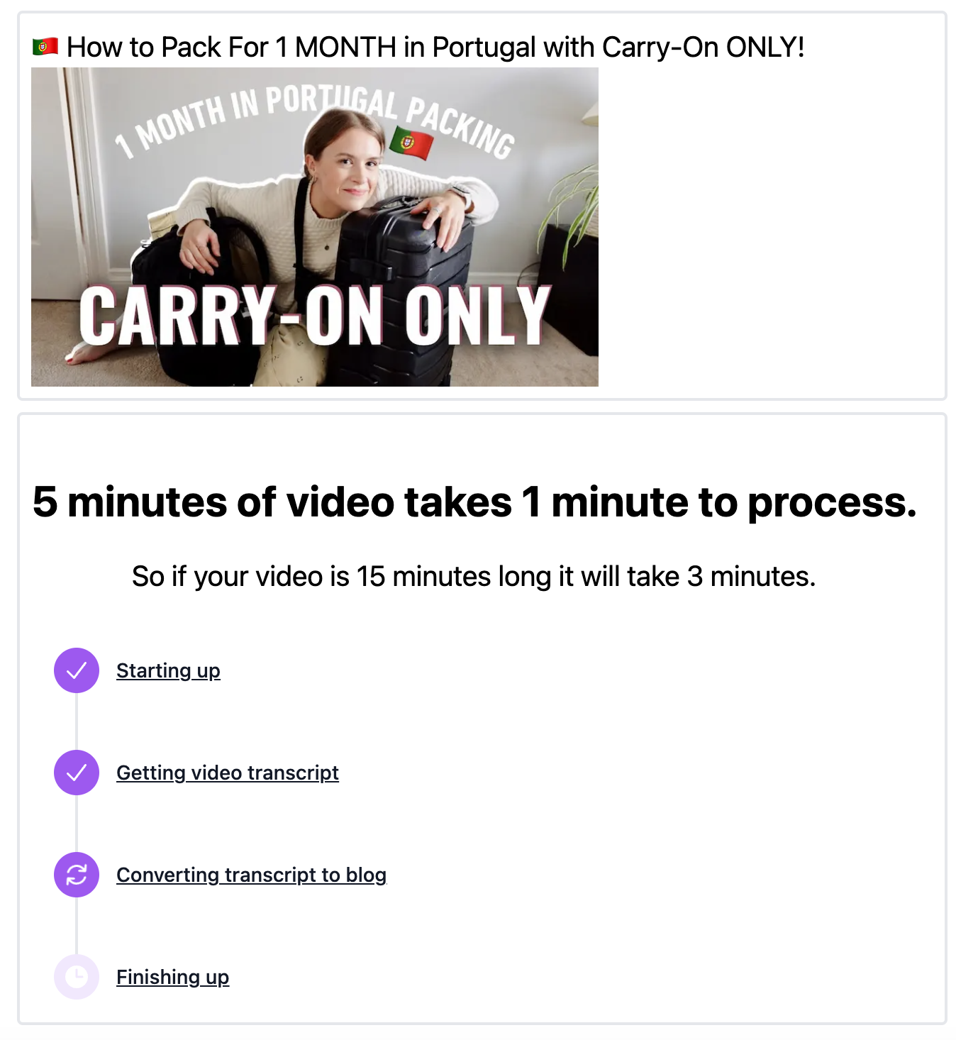 YouTube -Video zum Blog - Konvertieren Sie YouTube -Videos in Blogs Medien 4