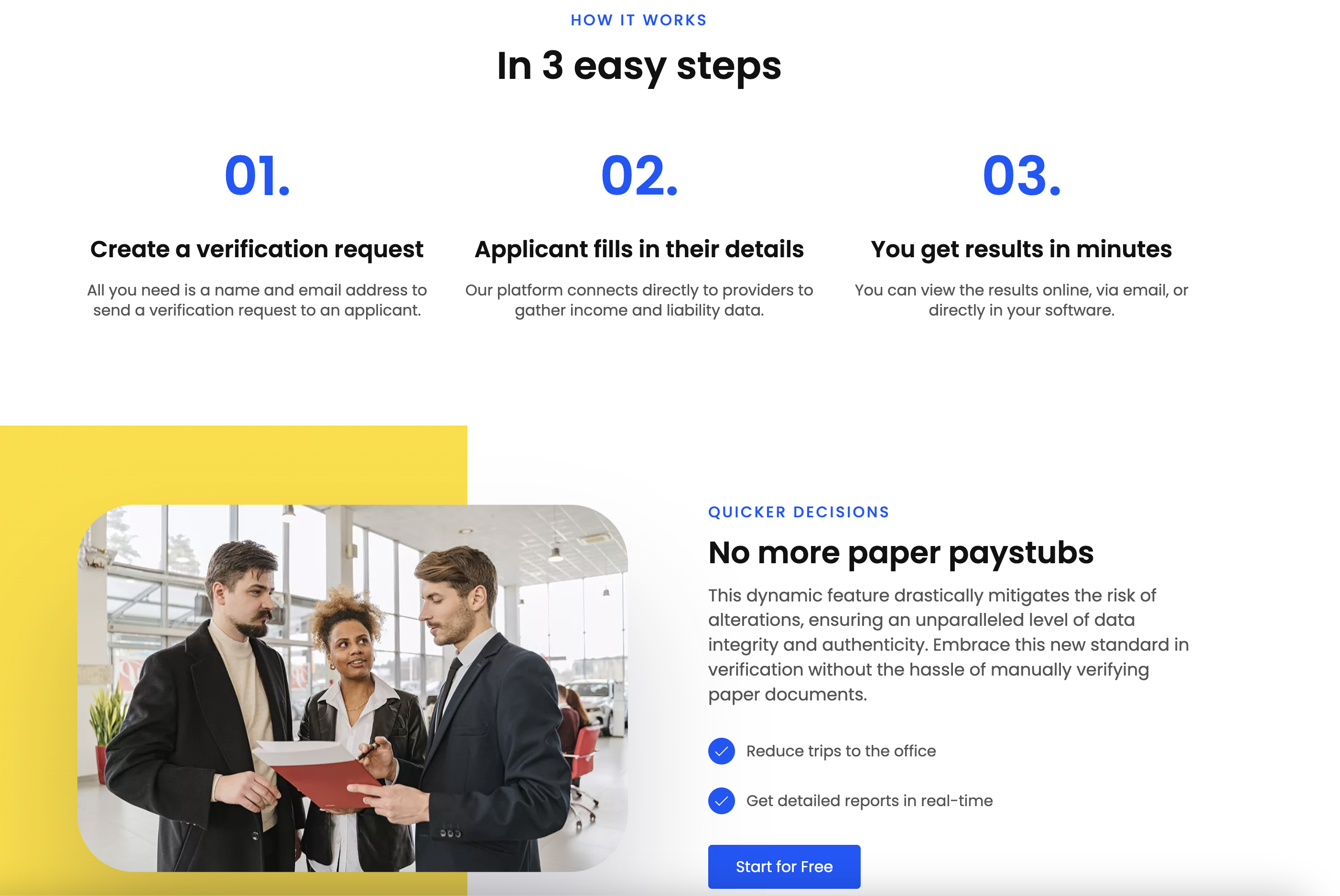RapidVify - Kimliği/geliri anında doğrulayın - hızlı kararlar daha az sahtekarlık medya 4