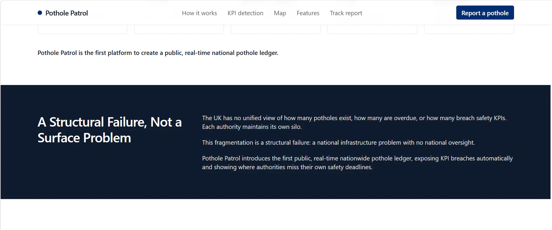 Pothole Patrol — UK Pothole Reporting. gallery image