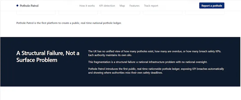 Pothole Patrol — UK Pothole Reporting. screenshot 3