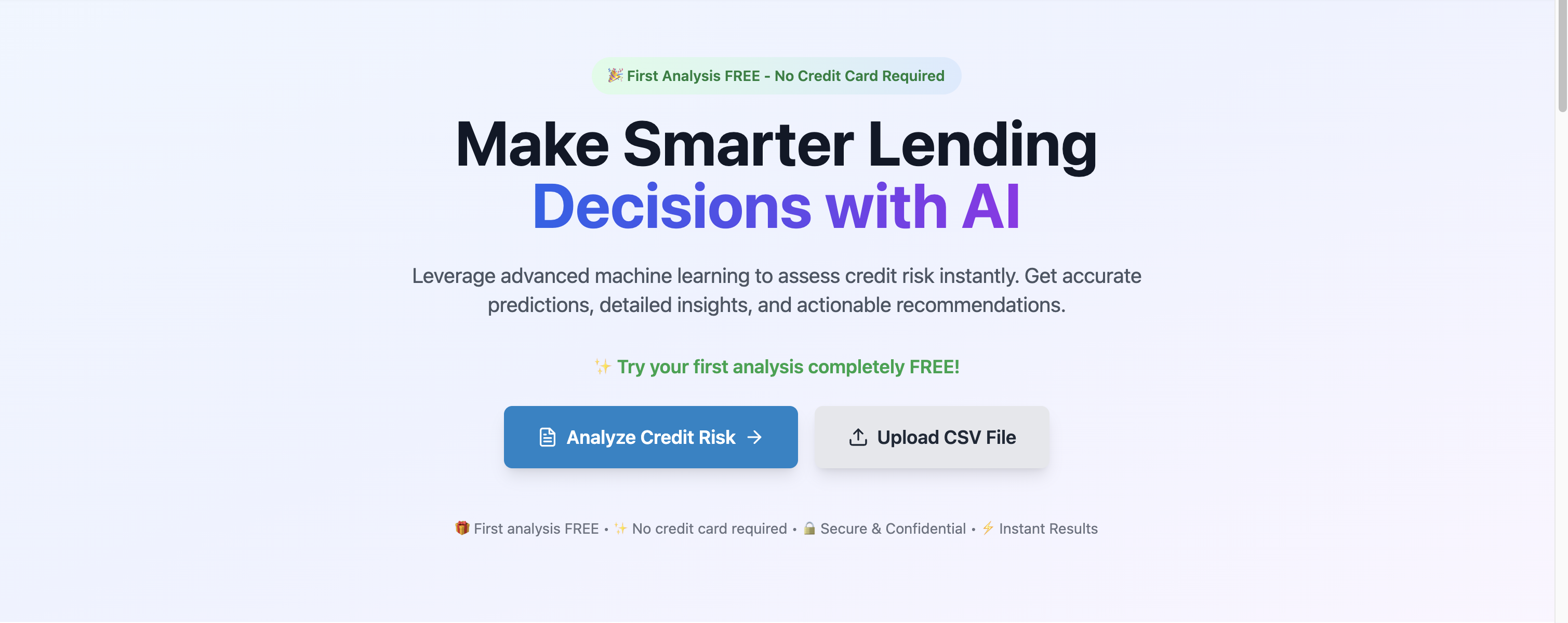 AI credit risk analyser gallery image